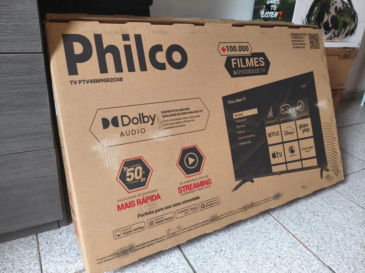 SMART TV PHILCO 40 POLEGADAS ROKU TV LACRADA COM NOTA E GARANTIA DE FÁBRICA 01 ANO. - Foto 3