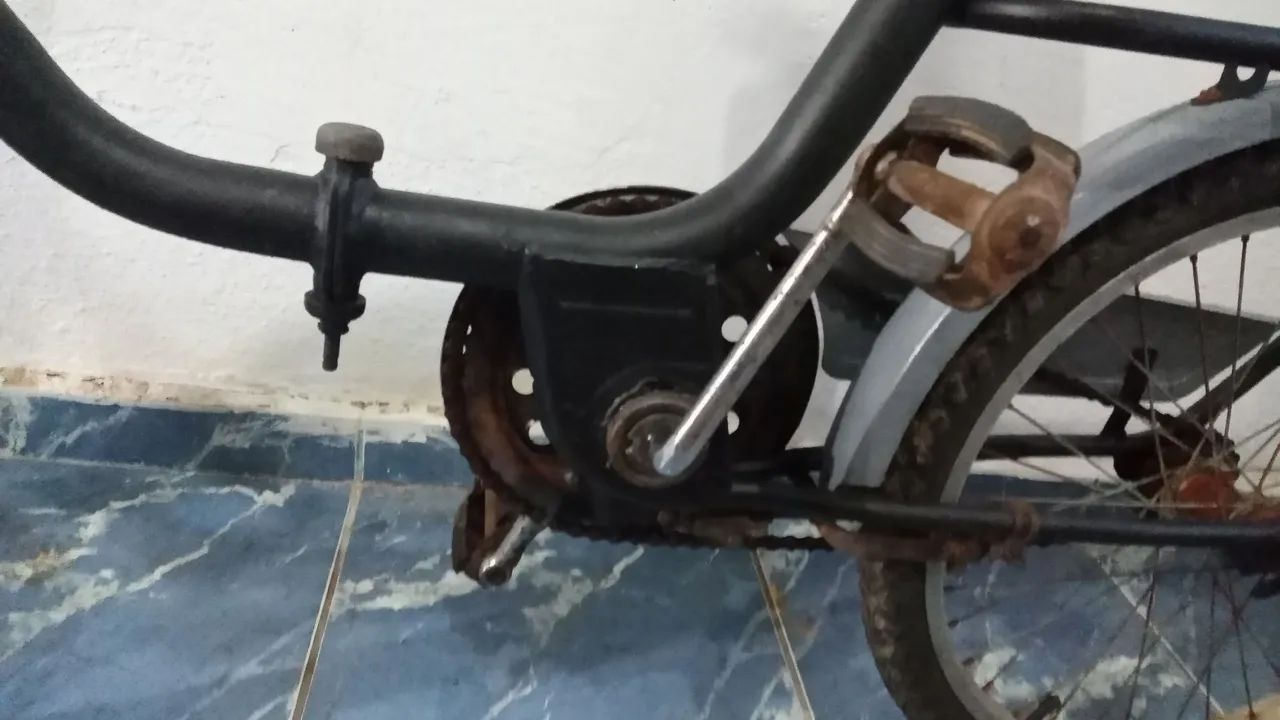 Bicicleta Antiga Usada monareta  - Foto 5