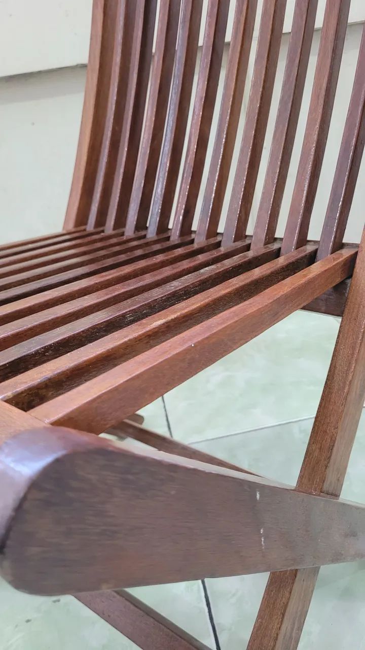 Cadeiras estofadas e dobráveis.  - Foto 5