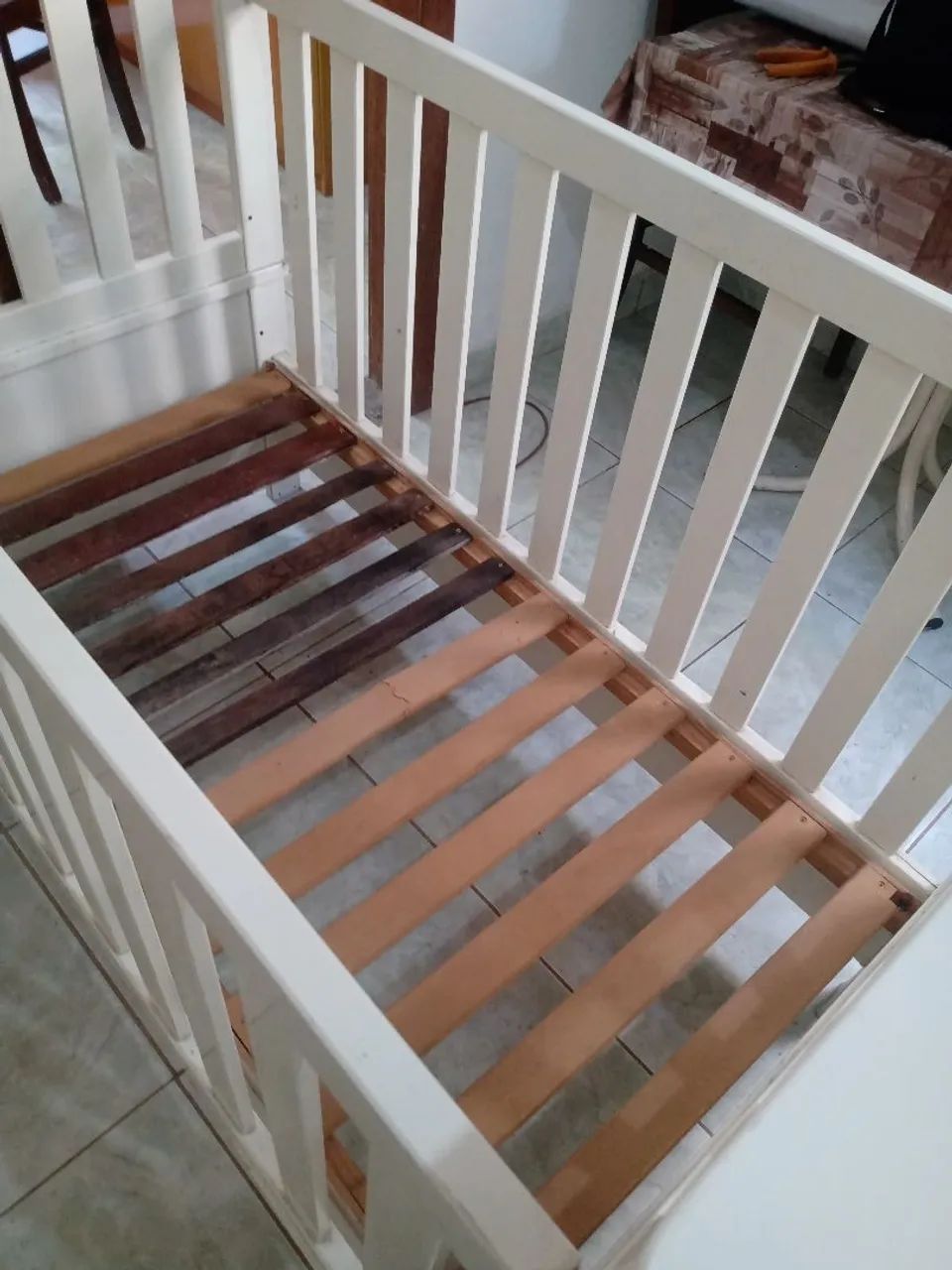 Berço Infantil Branco Madeira MDF (produzido em versão berço ou cama) - Foto 3