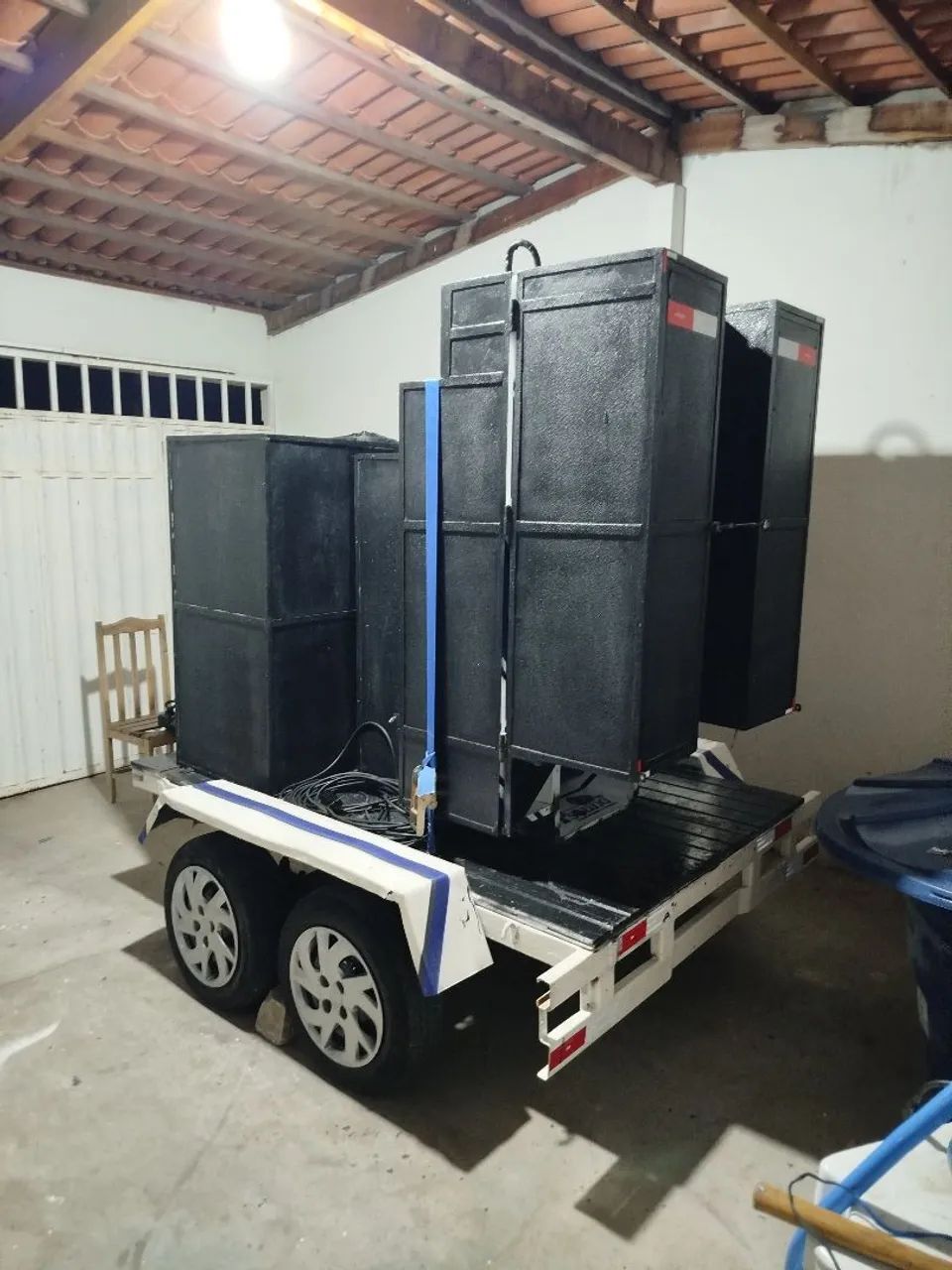 Paredão de som + carretinha 2 eixos  - Foto 3