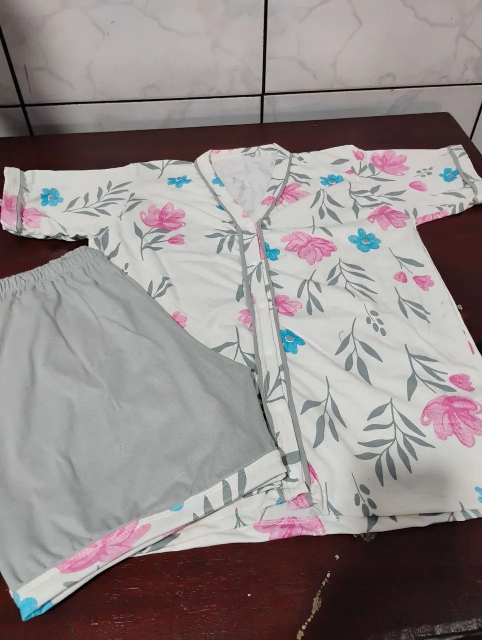 Pijama aberto com botões  - Foto 3