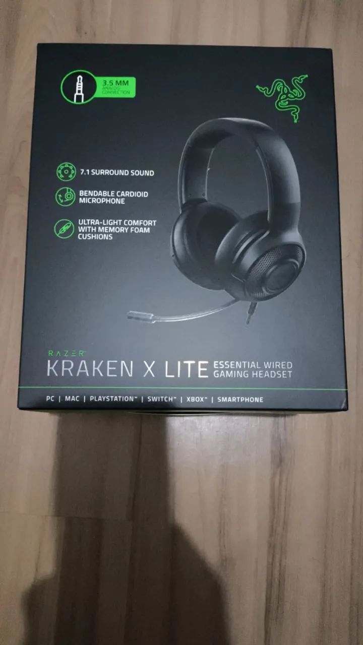 Headset Razer Kraken X Lite Essential Wired Gaming - Foto 2