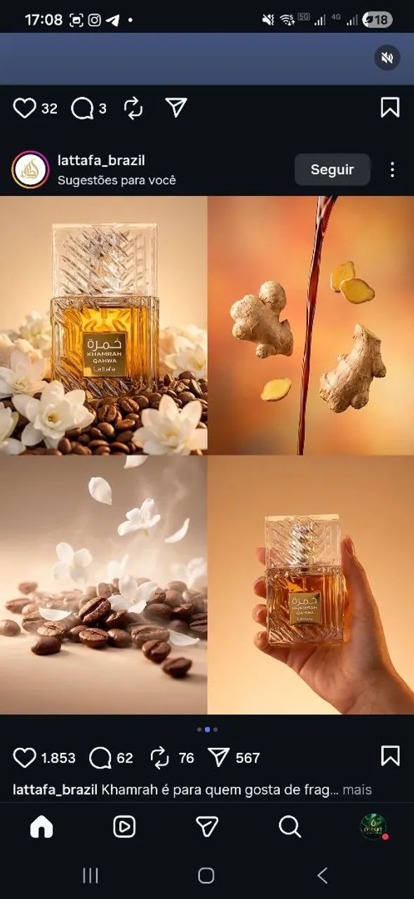 Perfume Árabe - Khamrah Qahwa  - Foto 3