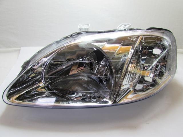 Farol Cromado Honda Civic 1999 2000 Esquerdo - Foto 4