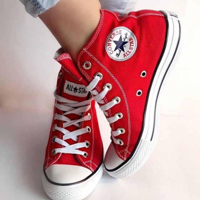 all star vermelho botinha