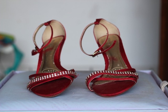 Sapato de salto vermelho 37 - Foto 3