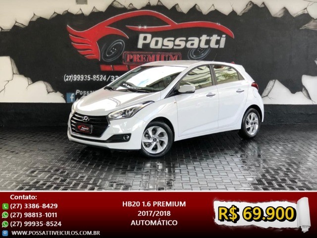 HYUNDAI HB20 PREMIUM 1.6 2017/2018 AUT.