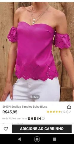 Blusa sem Alça Fúchsia - Foto 4