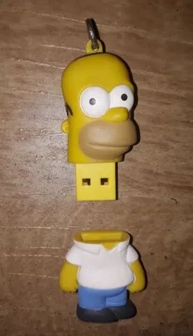PEN DRIVE 8 GB HOMER SIMPSON MULTILASER OS SIMPSONS EMBORRACHADO OFICIAL LICENCIADO - Foto 2