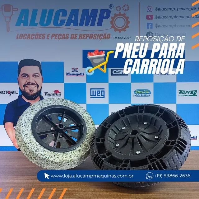 Rodas Plásticas e de borracha para betoneiras - Foto 4