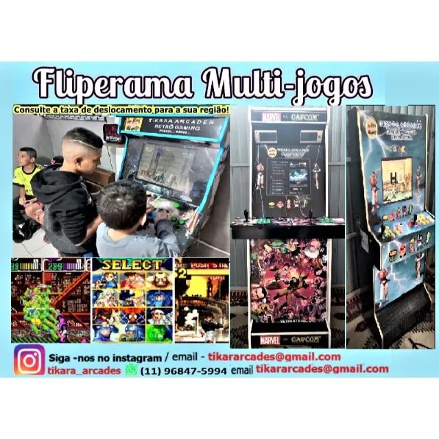 Aluguel Fliperama multijogos - Festas & Eventos