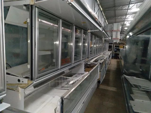 balcao congelado expositor combinado com portas superiores e ilha - Foto 3