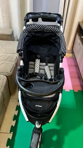 Carrinho de Bebê Travel System Kiddo Spin 360 - Xadrez Vermelho