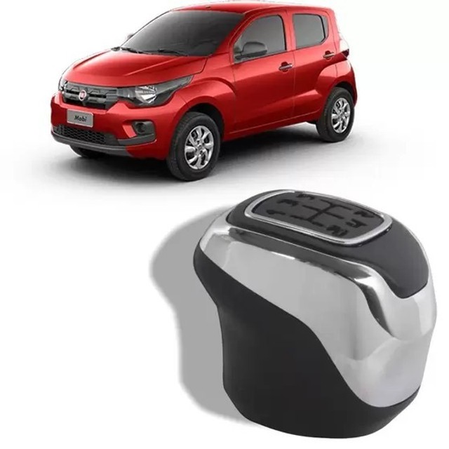 Manopla Câmbio Cromada Fiat Uno Novo - 200538