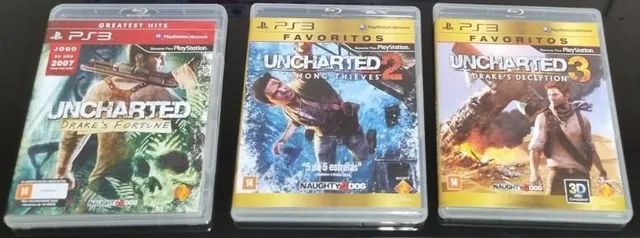 Jogos para PS3 - Coleção Uncharted - Original - Mídia Física