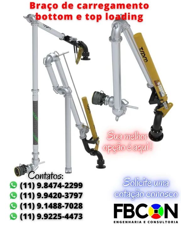 Braço de carregamento para caminhão - Top e Bottom Loading