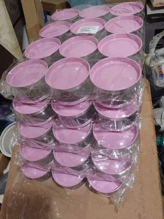 60  unidades Lata Acetato Baixa Rosa - Foto 2