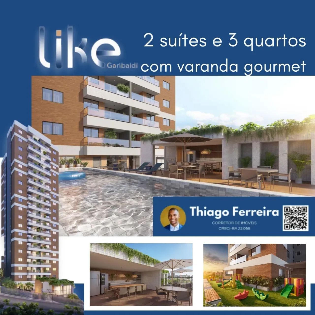 Like Garibaldi, 2 E 3 Quartos Opções De 62M² Ou 80M² E 1 Ou 2 Vagas De Garagem No Rio Verm