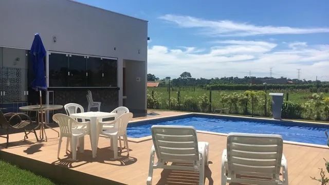 Aluguel de chácara temporada 4 suítes - pertinho de trindade e Goiânia