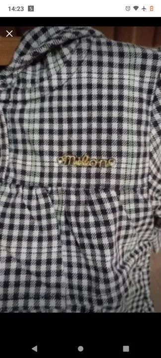 Batinha e vestido xadrez,lindas peças sem avarias . - Foto 5