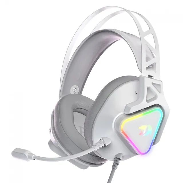 Headset Gamer Redragon Cadmus White Led RGB Surround 7.1 USB - WZetta