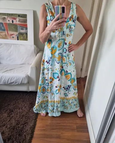Vestido longo antix,  p