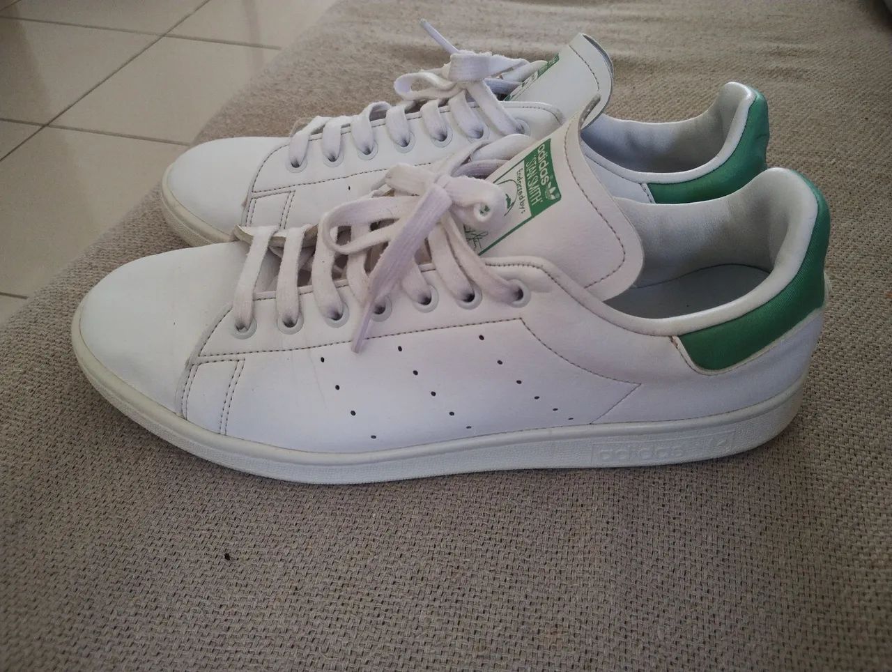 Tenis Adidas Stan Smith Branco com Detalhes Verde 43 Calcados Porto do Centro Teresina 1360474191 OLX