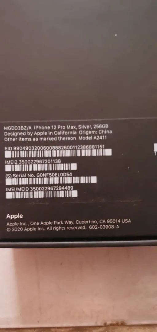 Caixa iPhone 12 pro Max silver - Foto 3