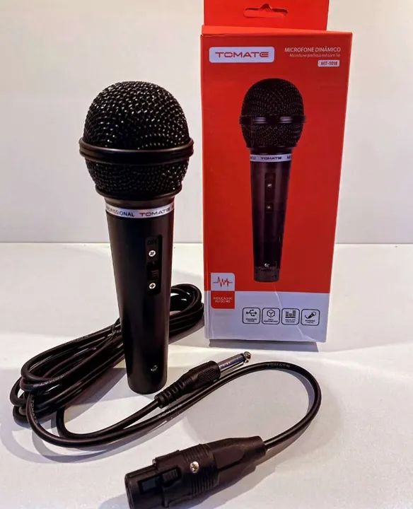 Microfone Profissional Com Fio 6m Tomate MT-1012 - Foto 2