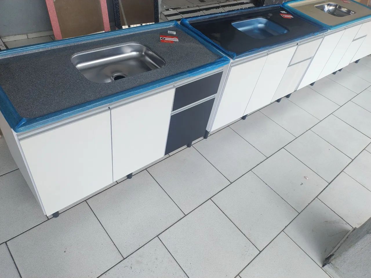 Balcão e Pia com cuba inox novas 