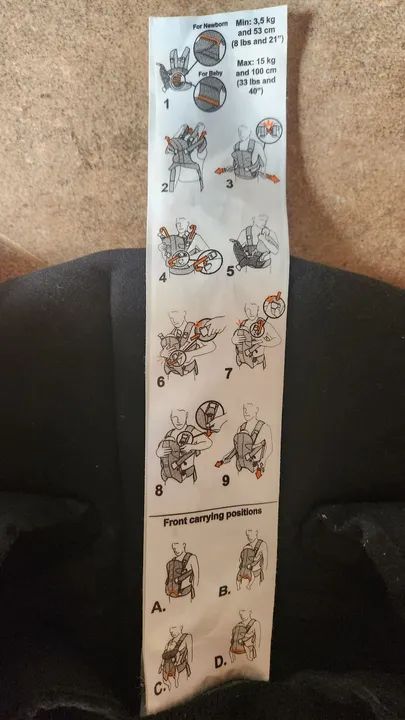 Canguru BabyBjorn Preto original  - Foto 4