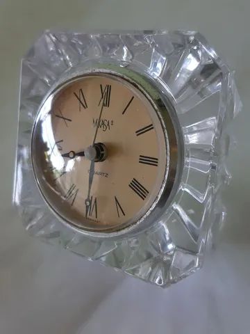 Relógio alemão Mikasa em cristal - Foto 3