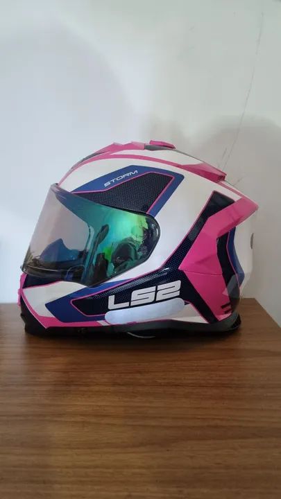 Capacete LS2 FF800 Storm Techy. Tam 56 - Foto 5