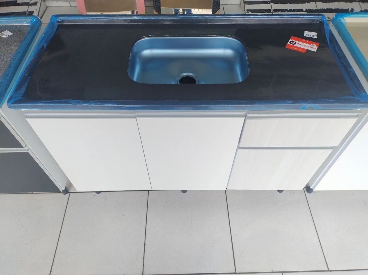 Balcão e Pia com cuba inox novas  - Foto 3