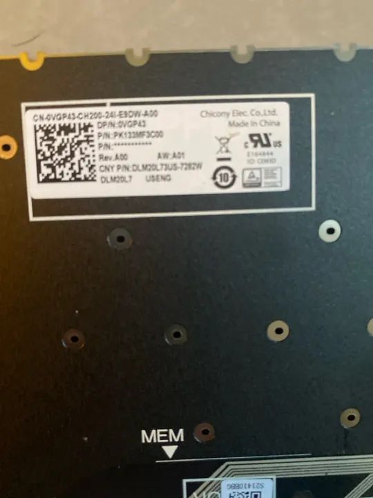 Teclado Original Notebook Dell Inspiron 15 EN-US - Foto 3