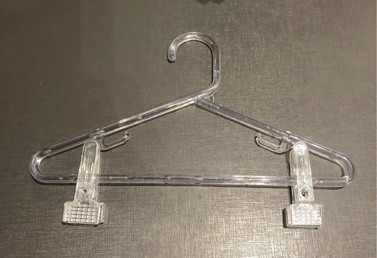 Cabide infantil com prendedor (10 cabides - lote) 