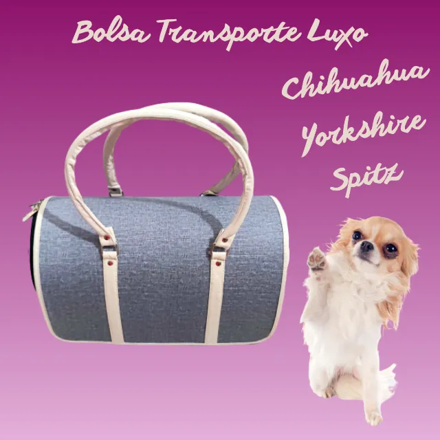 Bolsa de Transporte Cachorro Gato Pet Viagem e Passeio Luxo