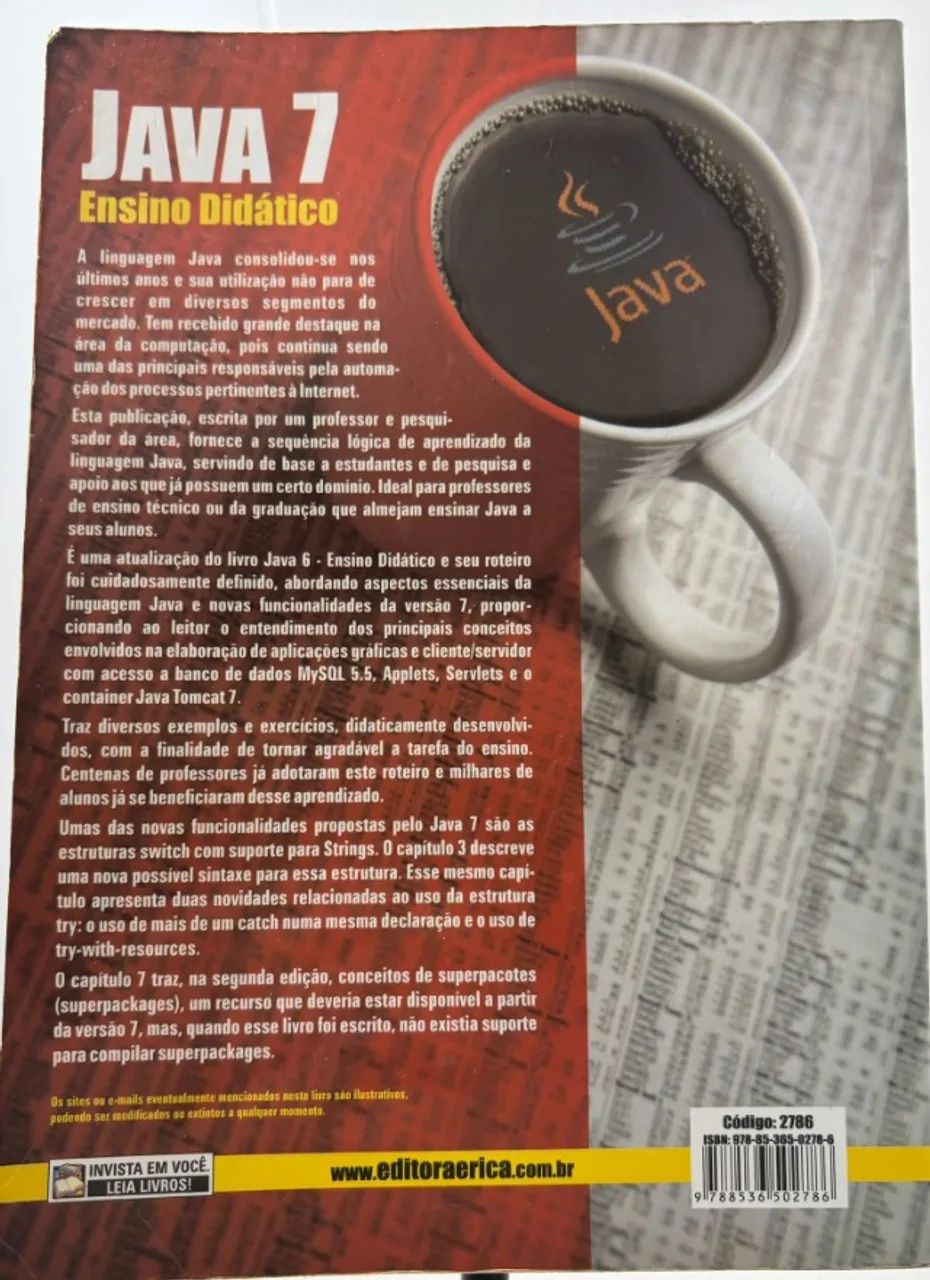 Livro Java 7 - Ensino Didático64842081240451121