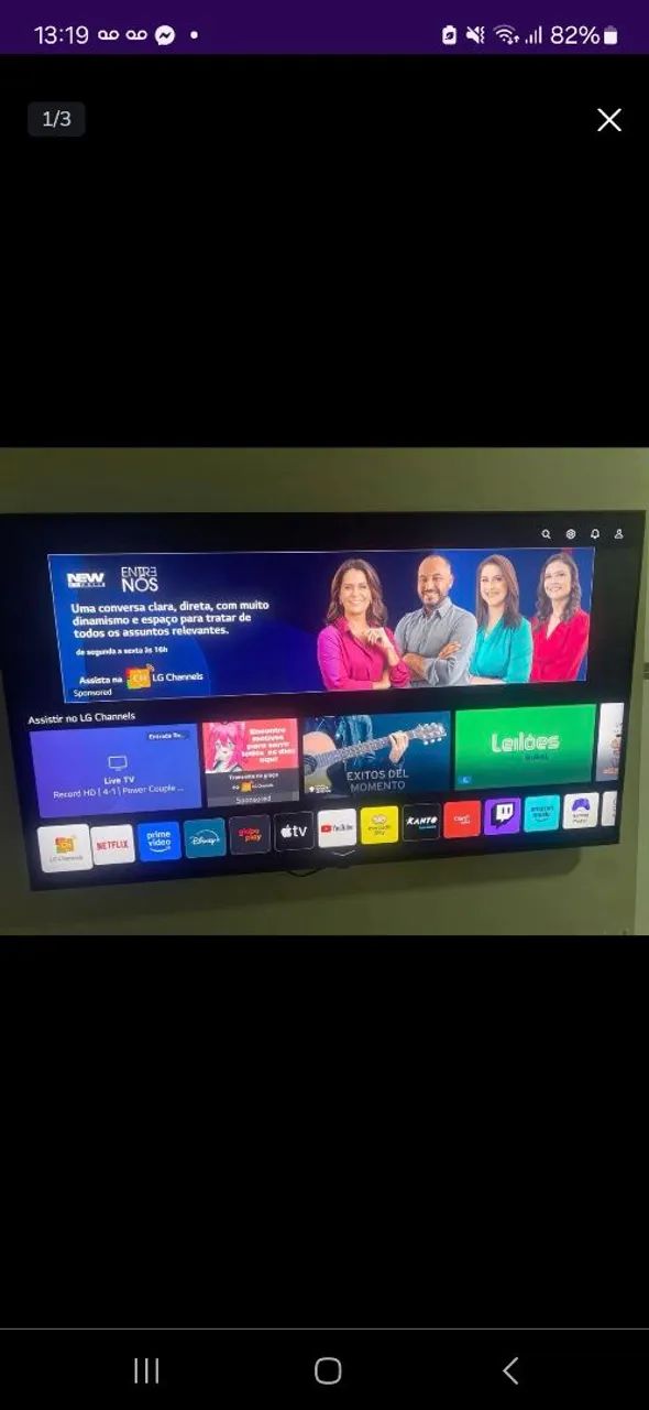 TV LG Smart 4K com LG Channels 55 polegadas 