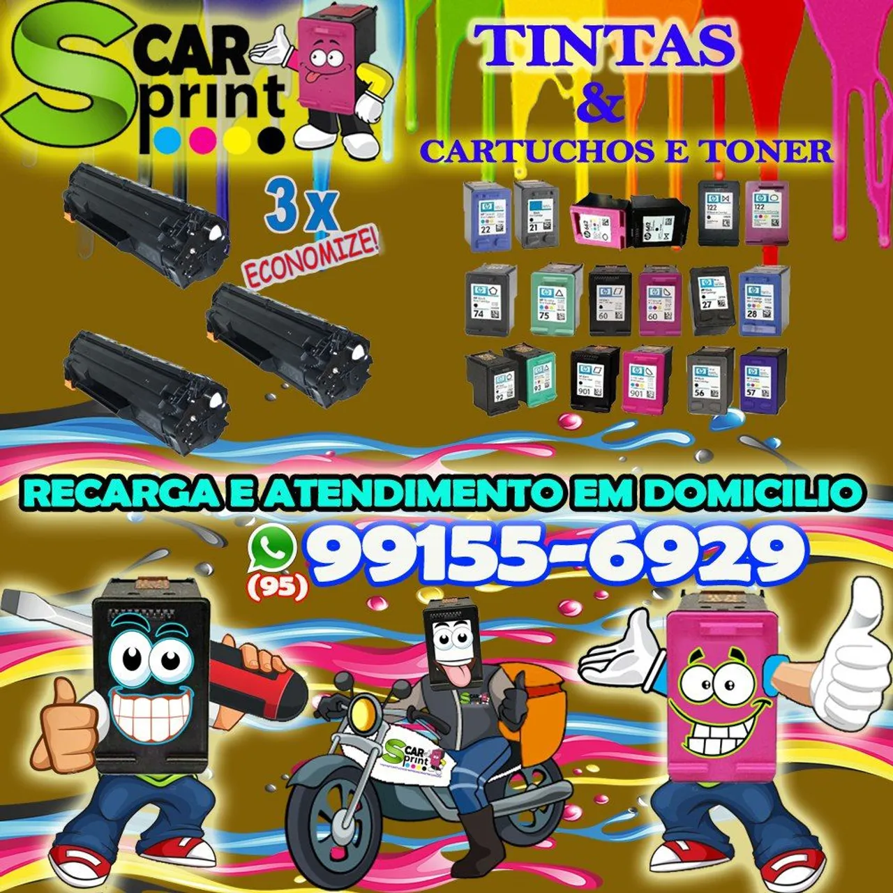 Scarprint venda de tintas toner e cartuchos de impressoras