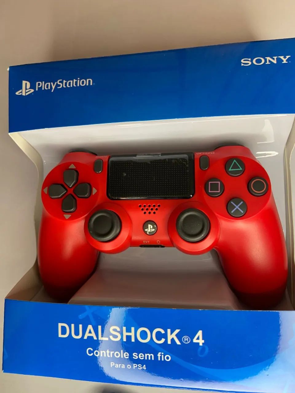 Controle Ps4 Sem Fio Vermelho an1