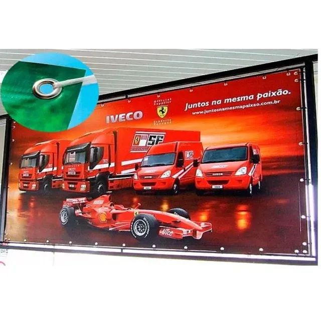 Lona para Outdoor Tamanho 9x3mt em HD Alta definição Borda 5cm Com ilhós - Foto 3