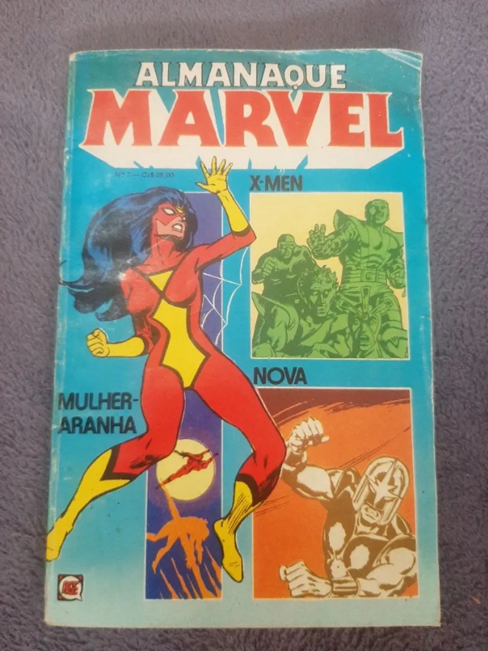 Almanaque Marvel Nº 7 X-men Mulher Aranha e Nova