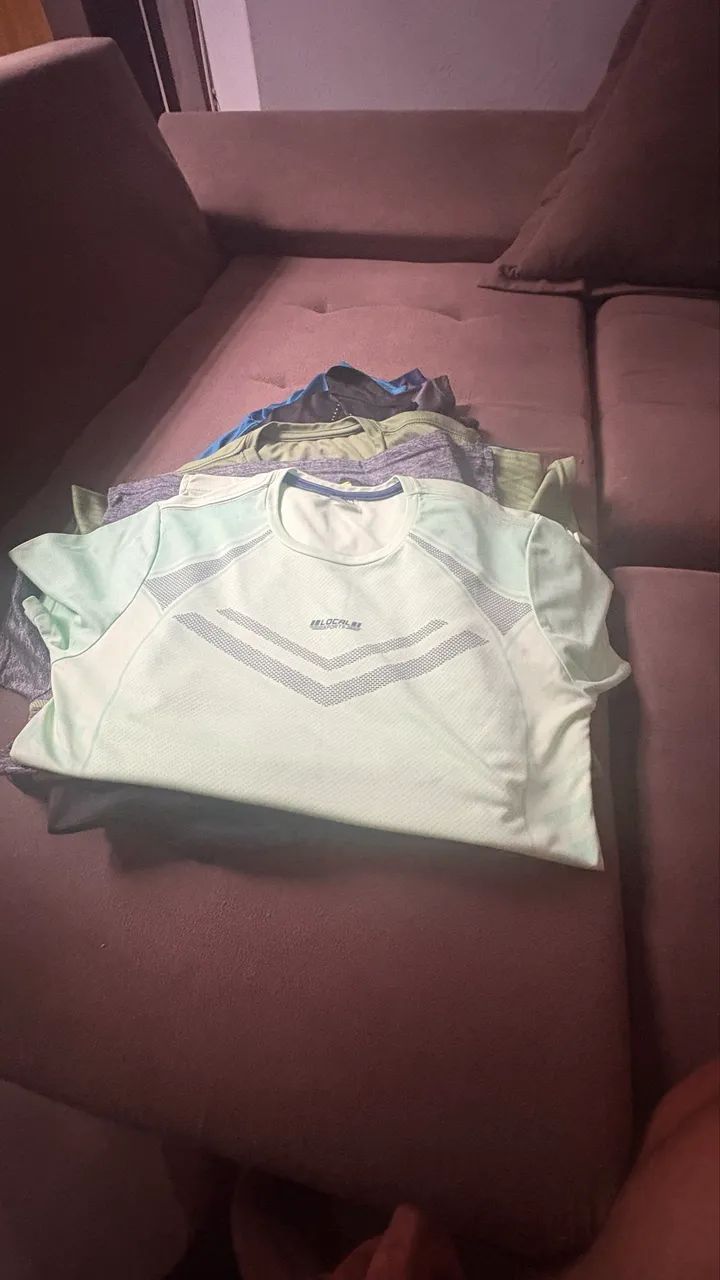 Kit camisetas P/treino 8 unidades  - Foto 4