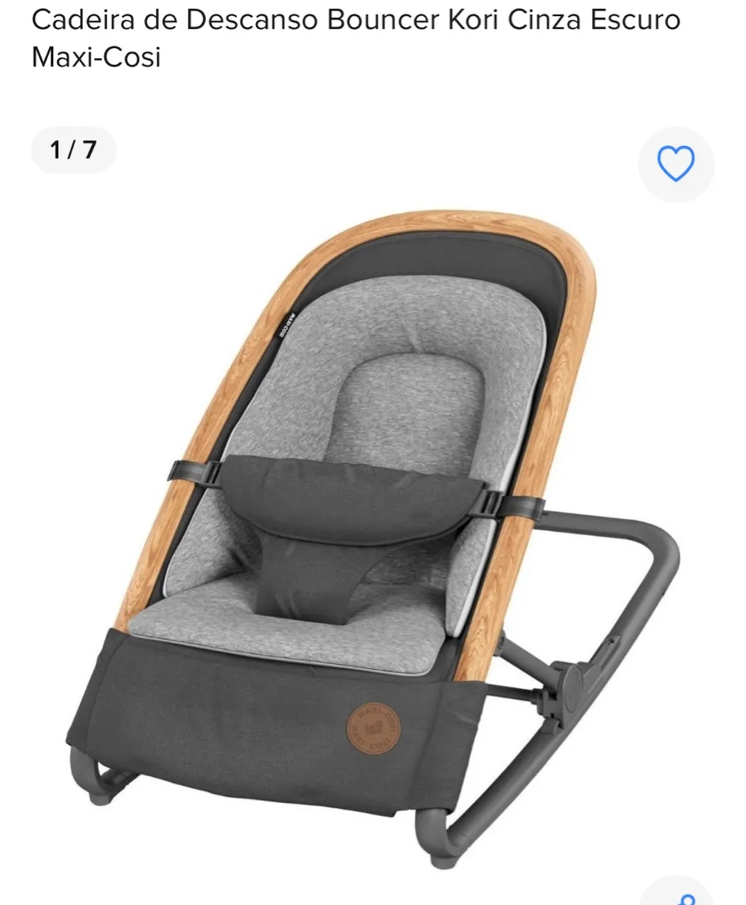 Cadeira de Descanso Bouncer Kori Cinza Escuro Maxi-Cosi