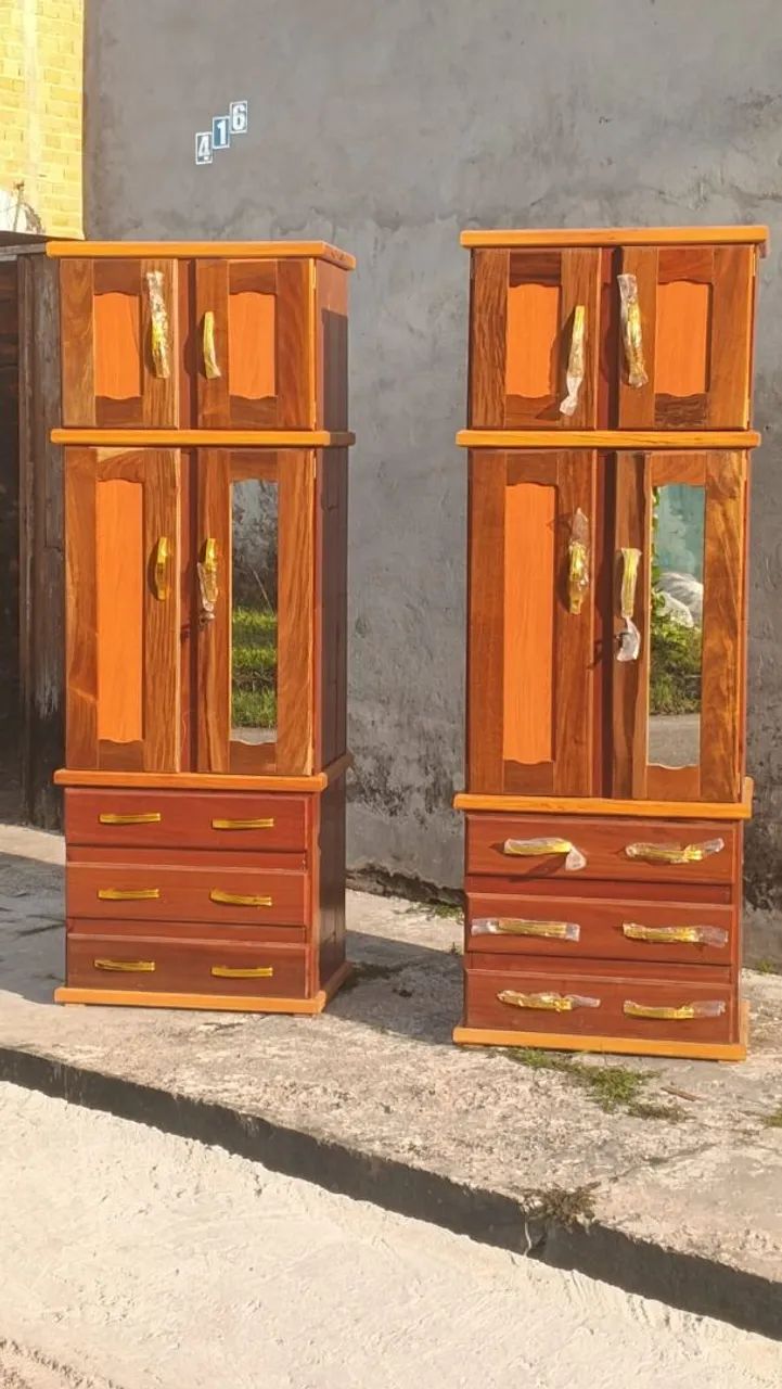 Guarda roupa de solteiro com maleiro 90% entrega grátis.