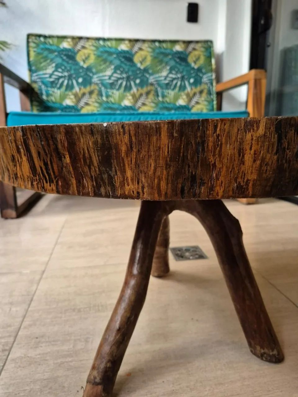 Mesa Centro Baixa Madeira maciça Rustica - Foto 2