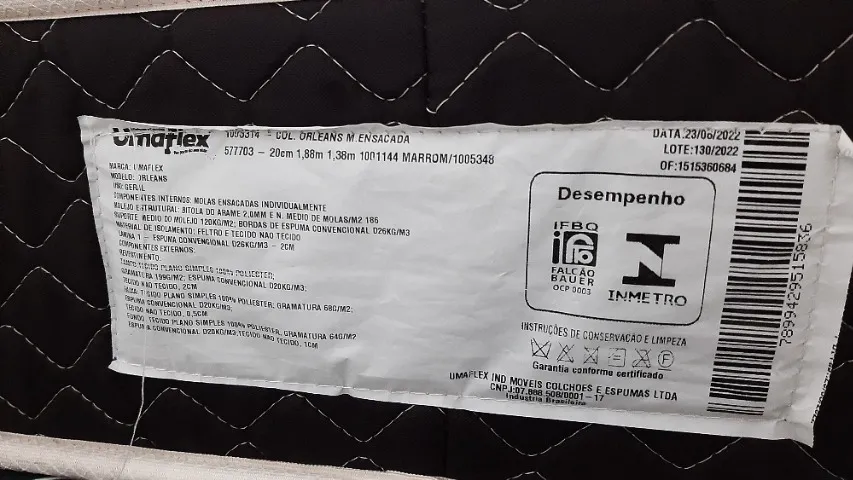 Colchão de casal (usado-comprado recentemente)