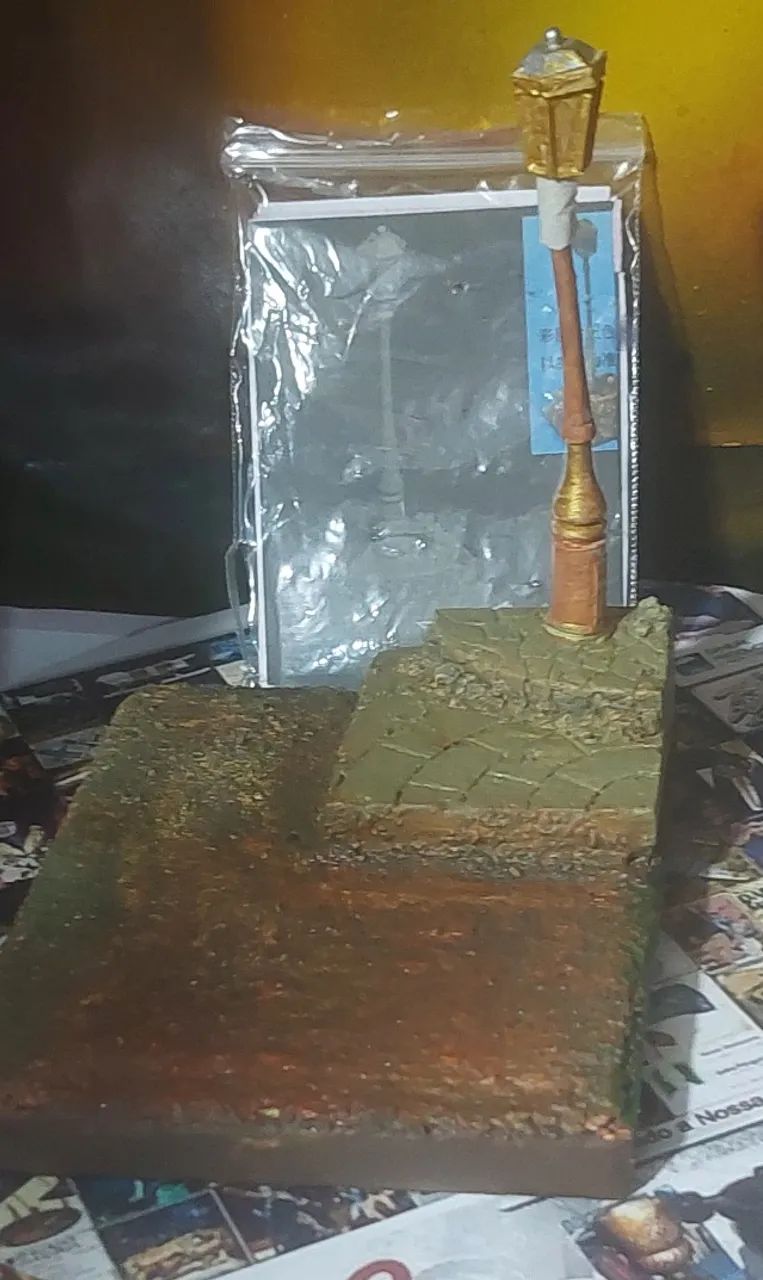farol cenario minidiorama montado - Foto 3